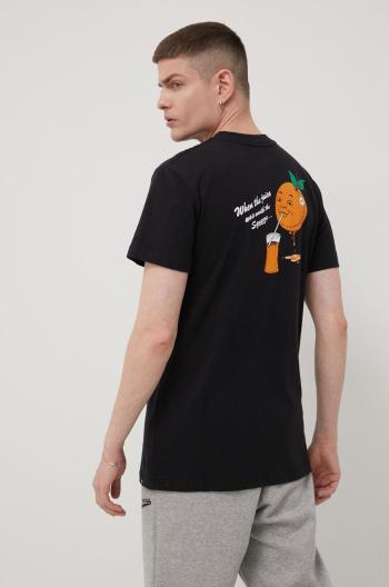 Bavlněné tričko Dc černá barva, s potiskem