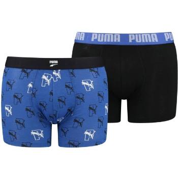 Puma MEN CAT AOP BOXER 2P Pánské boxerky, modrá, velikost