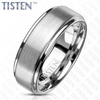 Spikes USA TIS0012 Pánský snubní prsten TISTEN,  8 mm - velikost 68 - TIS0012-8-68