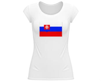 Dámské tričko velký výstřih Slovensko