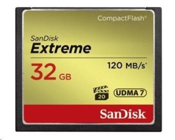 SanDisk Compact Flash 32GB Extreme (R:120/W:85 MB/s) UDMA7