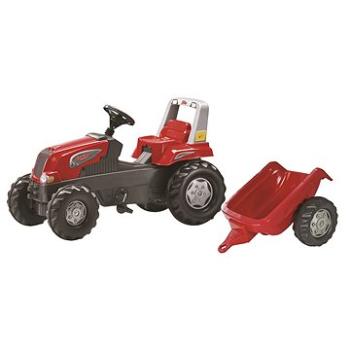 Rolly Toys Šlapací traktor Rolly Junior s vlečkou červený (4006485800315)