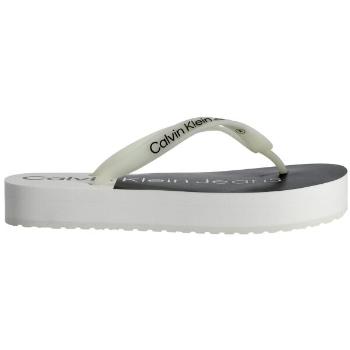 Calvin Klein BEACH SANDAL FLATFORM Dámské žabky, bílá, velikost