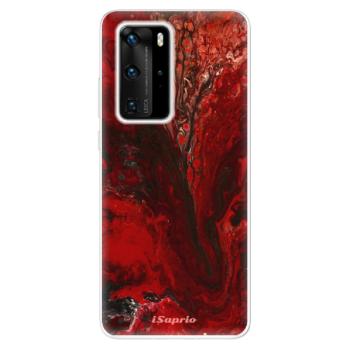 Odolné silikonové pouzdro iSaprio - RedMarble 17 - Huawei P40 Pro