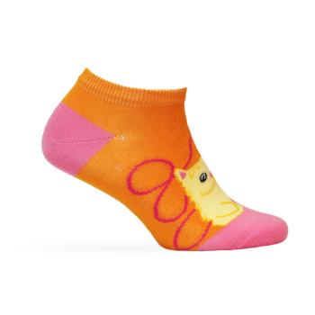 Dívčí kotníkové ponožky WOLA KOČIČKA oranžové Velikost: 21-23