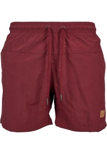 Urban Classics Block Swim Shorts cherry - XL