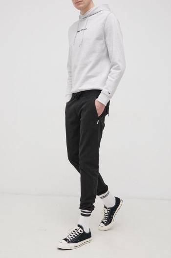 Kalhoty Tommy Jeans pánské, černá barva, jogger