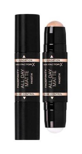 Max Factor Zmatňující báze a make-up v tyčince 2v1 Facefinity (All Day Matte Panstick) 11 g 40 Light Ivory, 11ml