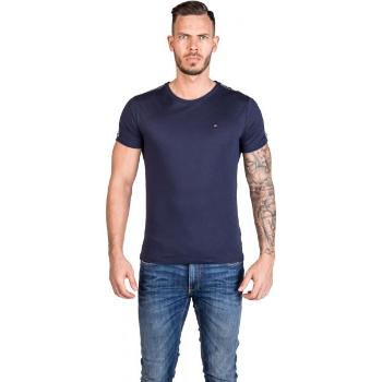 Tommy Hilfiger RN TEE SS Pánské tričko, tmavě modrá, velikost XL