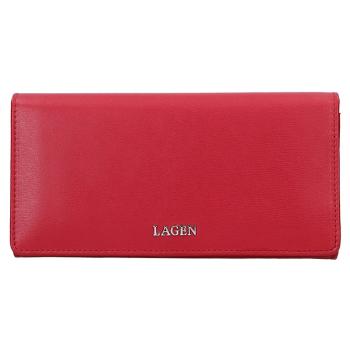 Dámská kožená peněženka Lagen Evelin - červená