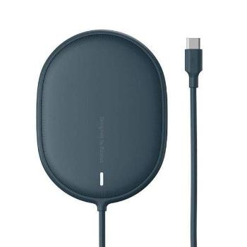 Baseus Light magnetická bezdrátová nabíječka + Type-C kabel 1.5m (kompatibilní s iPhone 12) modrá