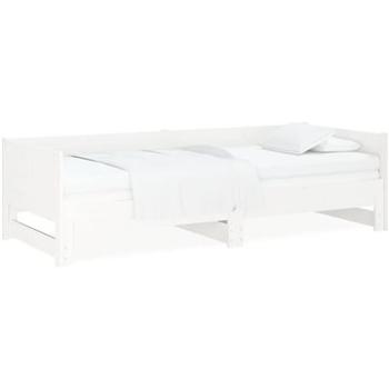 Výsuvná postel bílá masivní borovice 2× (90 × 200) cm, 820253 (820253)