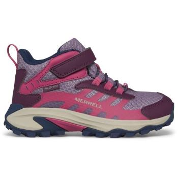 Merrell MOAB SPEED 2 MID A/C WTRPF Dětské outdoorové boty, fialová, velikost 35