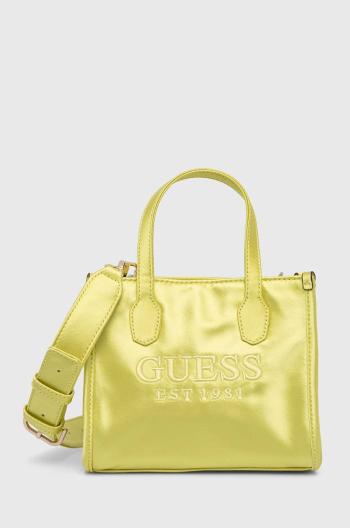 Kabelka Guess SILVANA zelená barva, HWST86 65770