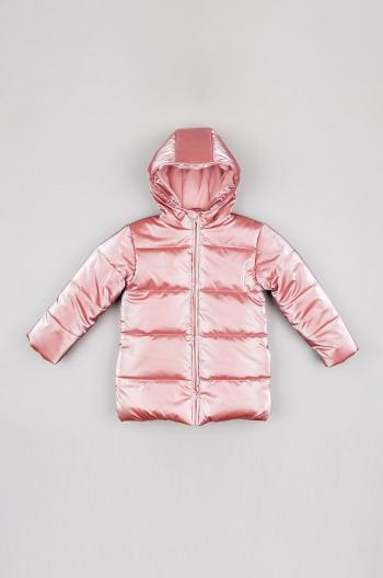 Dětská bunda zippy růžová barva