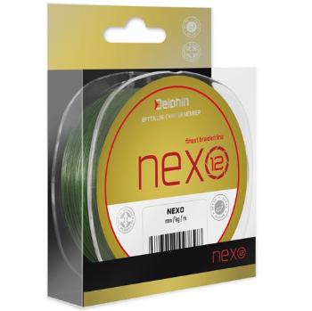 Delphin splétaná šňůrka nexo 12 zelená-průměr 0,12 mm / nosnost 19,1 lb / návin 1300 m