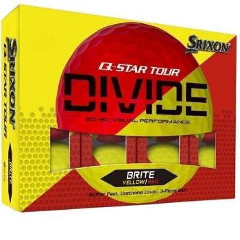 Srixon Q-Star Tour Divide 2 Yellow Red Golfové míčky