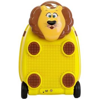Dětský kufr na dálkové ovládání s mikrofonem (Lvíček-žlutý), PD Toys 3708, 46 x 33,5 x 30,5cm (8594206311821)