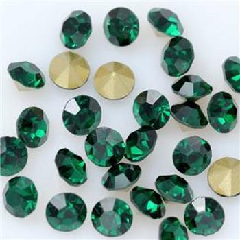 Šperky4U Skleněný šaton SS12 - 3,2 mm, 10ks/bal., Emerald - SS12-EM