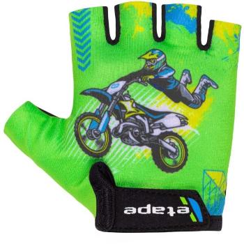 Etape TINY Dětské cyklistické rukavice, zelená, velikost 7-8