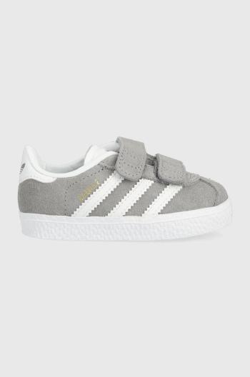 Dětské semišové sneakers boty adidas Originals šedá barva