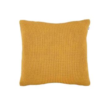 Polštář Knitted Lines – žlutý