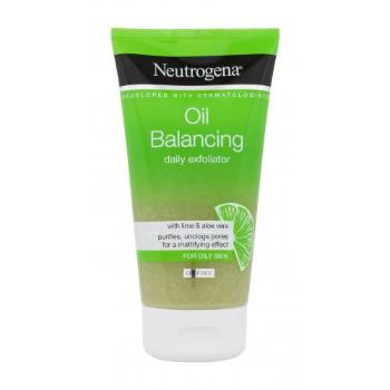 Neutrogena Oil Balancing Daily Exfoliator 150 ml peeling pro ženy na mastnou pleť; na problematickou pleť s akné
