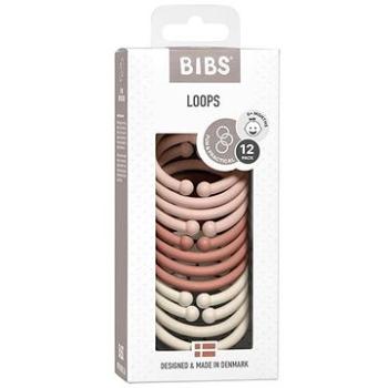 Bibs kroužky Loops 12ks Blush/Woodchuck/Ivory (0403364)