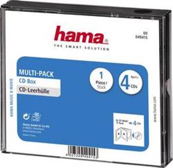 Průchodky na CD Multipack 4 CD černá (š x v x h) 142 x 125 x 24 mm Hama