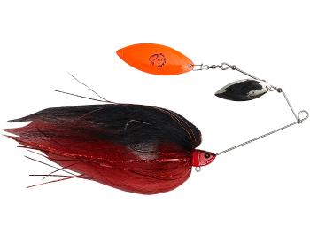 Savage gear třpytka da mega bush black and red - 55 g