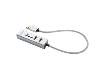 USB hub YENKEE YHC 101SR + čtečka