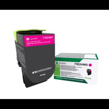 Lexmark originální toner 71B2HM0, magenta, 3500str., CS417dn,CS517de,CX417de