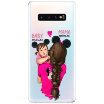 iSaprio Mama Mouse Brunette and Girl pro Samsung Galaxy S10+ (mmbrugirl-TPU-gS10p)