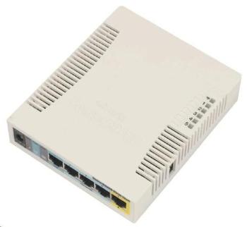 MikroTik RouterBOARD RB951Ui-2HnD, 600MHz CPU, 128MB RAM, 5x LAN, integr. 2.4GHz Wi-Fi, vč. L4 licence, RB951Ui-2HnD