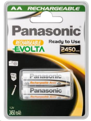 PANASONIC Nabíjecí baterie EVOLTA (Ready to Use - pro Náročné podmínky) HHR-3XXE/2BC 2450mAh AA 1, 2V (Blistr 2ks)