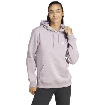 adidas ESSENTIALS MONOGRAM REGULAR FLEECE GRAPHIC HOODIE Dámská mikina, fialová, velikost