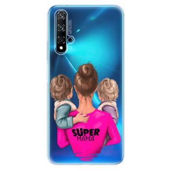 Odolné silikonové pouzdro iSaprio - Super Mama - Two Boys - Huawei Nova 5T