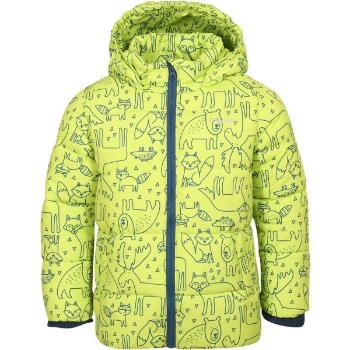 Lewro AVERIN Dětská zimní bunda, světle zelená, velikost 80-86