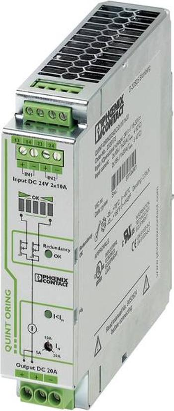 Redundantní modul Phoenix Contact QUINT-ORING/24DC/2X10/1X20, 24 V/DC, 2x 10 A, 1x 20 A