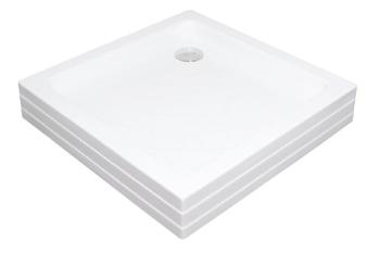 RAVAK Kaskada Sprchová vanička Angela PU, 800x800 mm, AntiBac, bílá A004401120