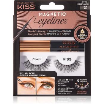 KISS Magnetic Eyeliner & Eyelash Kit magnetické řasy 07 Charm 5 g