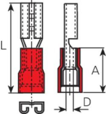 Faston zásuvka Vogt Verbindungstechnik 3903S-20 x 20 ks