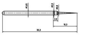 Zkušební hrot PTR 2021BST-1.5N-NI-0.8