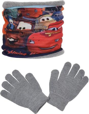 DISNEY CARS ŠEDÝ NÁKRČNÍK + RUKAVICE Velikost: ONE SIZE