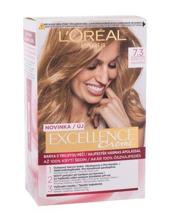 L´Oréal Paris Permanentní barva na vlasy Excellence Creme 7.3 Blond zlatá, 48ml