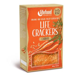 LifeFood Life Crackers Mrkvánky RAW BIO 80 g