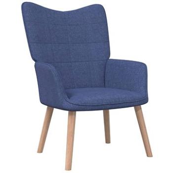 Relaxační židle modrá textil, 327923 (327923)