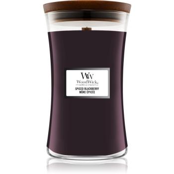 Woodwick Spiced Blackberry vonná svíčka s dřevěným knotem 609,5 g