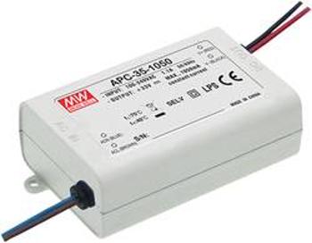 LED driver konstantní proud Mean Well APC-35-1050, 34.7 W (max), 1.05 A, 11 - 33 V/DC