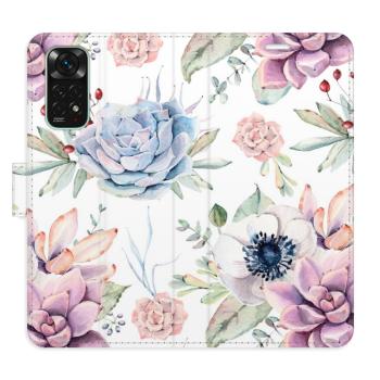 Flipové pouzdro iSaprio - Succulents Pattern - Xiaomi Redmi Note 11 / Note 11S